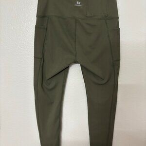 Rounded Concealed Carry Leggings - Python Green - L Like New